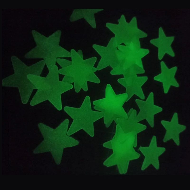 PVC Stars Glow Stickers Luminous In Dark Night Fluorescent Wall Art Decals For Kids Room Ceiling Home Festival Party Decoration - Image 4
