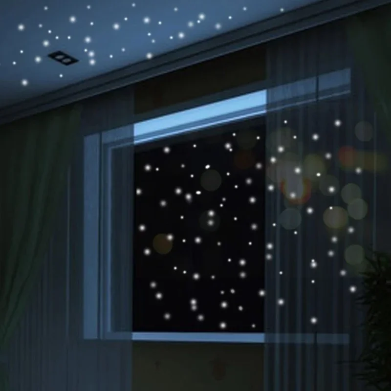 407pcs Luminous Wall Stickers Wall Decor Glow In The Dark Star Vinyl Sticker for Kid Room Creative Fluorescent Party Decoration - Image 2