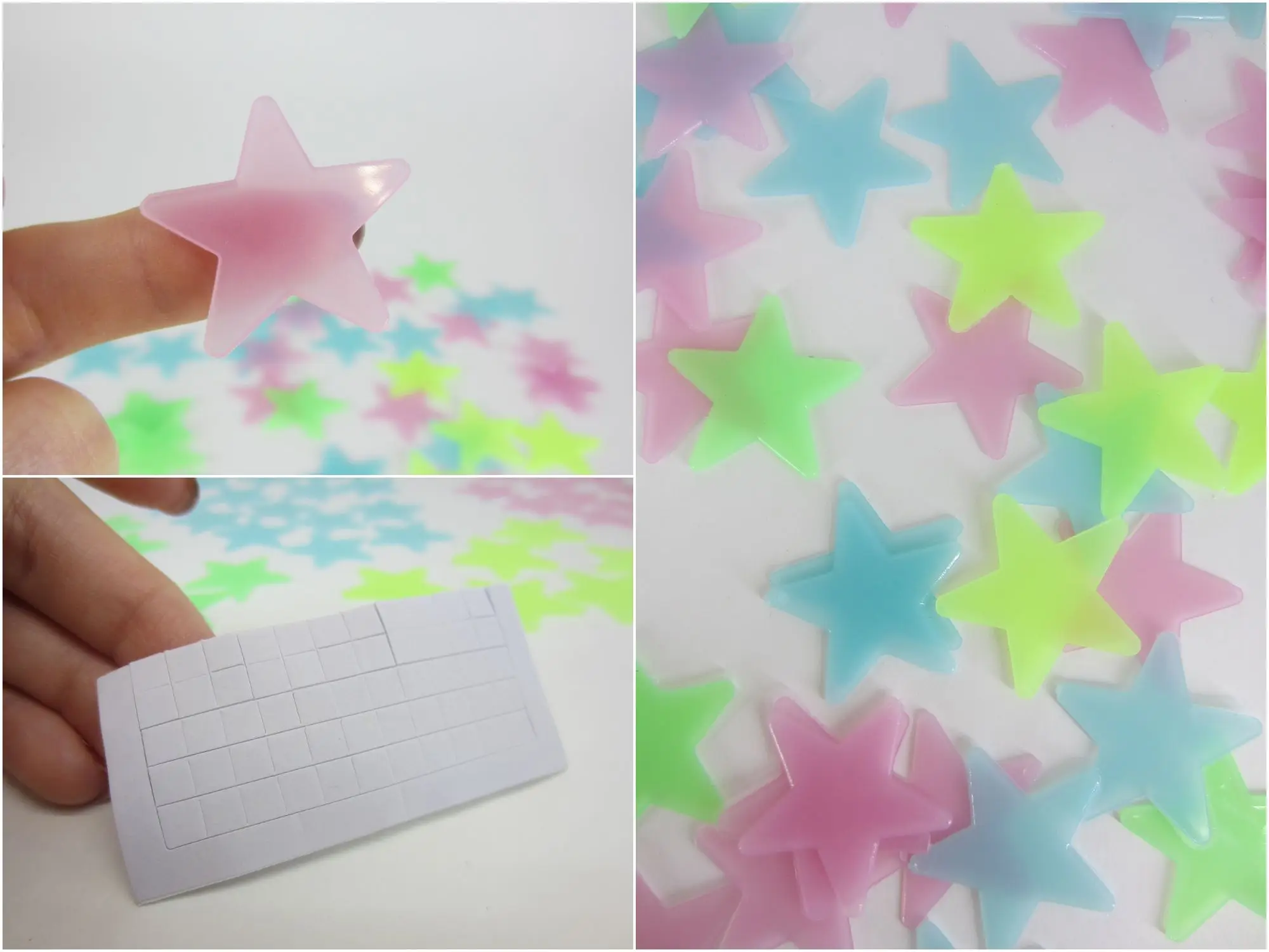PVC Stars Glow Stickers Luminous In Dark Night Fluorescent Wall Art Decals For Kids Room Ceiling Home Festival Party Decoration - Image 6